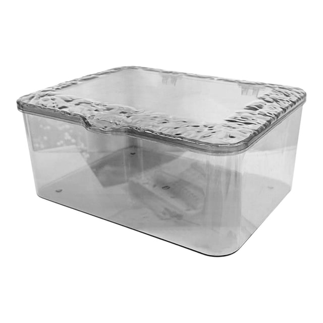 Organizador de escritorio almacenamiento Bin Organización Cosmética Caja de almacenamiento de papelería para almacenamiento para de tocador Gris mejorado