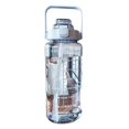 thumbnail image 3 of SAYOO Taza de agua con pajita de silicona, mango 2000ML Botella deportiva a prueba de fugas de gran capacidad SAYOO  Moda, 3 of 4