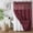 Burgundy, variant on No Hook Shower Curtain with Snap-in Liner, Waffle Weave Waterproof Heavyweight Fabric Mesh Window Bathroom Curtain,Moonlight Blue 71"x81"