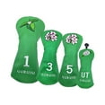 thumbnail image 3 of Baoblaze 4Pcs Golf Head Covers Fashion Golf covers for Golfer Adults Outdoor Green, 3 of 8
