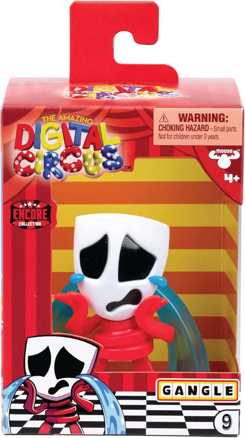 Amazing Digital Circus Gangle Vinyl Figure, 4" Collectible and Collector Card , Ages 4+