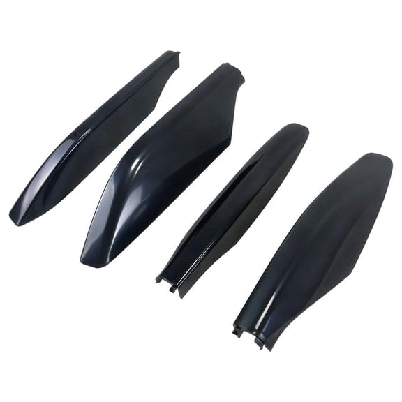 4Pcs Roof Rack Rail Leg End Cover Shell 63491-60060 63492-60040 63493-60060 Compatible with Toyota Land Cruiser Prado FJ120 Lexus GX470 2003-2009,Replace 63494-60050,Black