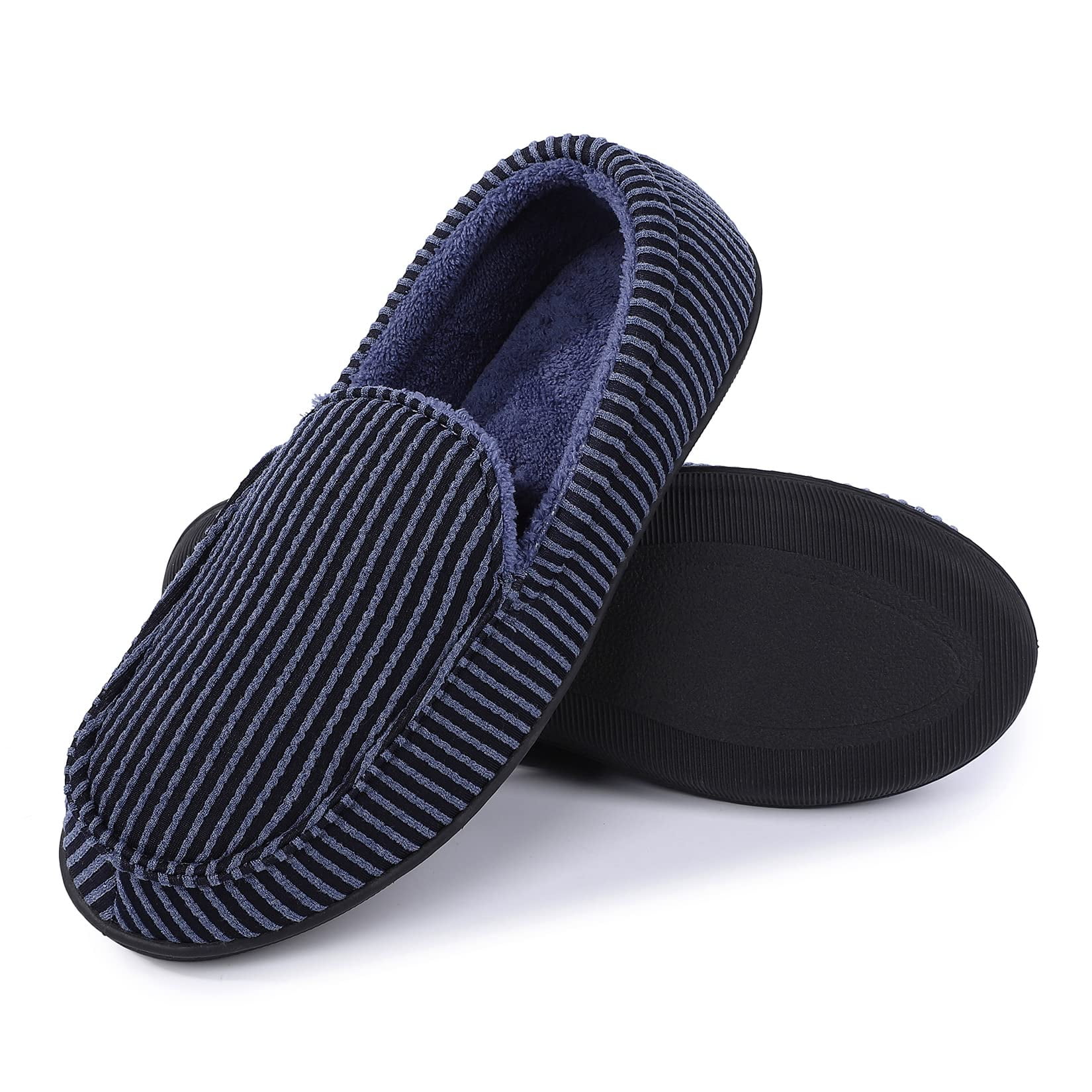 Slippers for Women Indoor and Outdoor, Moccasins Women Shoes, Memory Foam Women Slipper, Navy ...