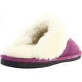 thumbnail image 4 of Women's Old Friend Scuff Slipper Purple Leather 9 M, 4 of 6