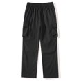 thumbnail image 5 of Mens Cargo Pants Elastic Waist Stretch Hiking Pants Lightweight Quick-Dry Windproof Workout Trousers With Multi Pockets, 5 of 9