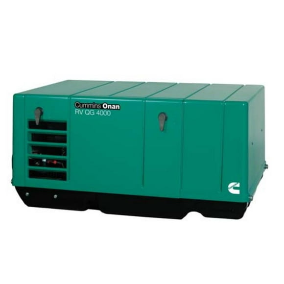 Cummins Power Generation Generator Power A055E867 Quiet Gasoline Series RV QG 4000; 4.0KYFA-6747 Model; Single Phase; 4 Cycle/OHV/Single Cylinder; Gasoline; 4000 Watt Rating; 120 Volt; 33.3 Amps