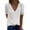 White, variant on Vivianyo HD Women Top Clothes Plus Size Fashion Women Casual Solid Short Sleeve V-Neck Lace T-Shirt Blouse Tops Flash Picks White
