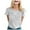 Light Gray, variant on TSADFHJI Turtle Neck Tops for Women Ladies' Stylish You'Re Pointless T Shirt with Round Neck and Short Sleeves Xl Rose Gold