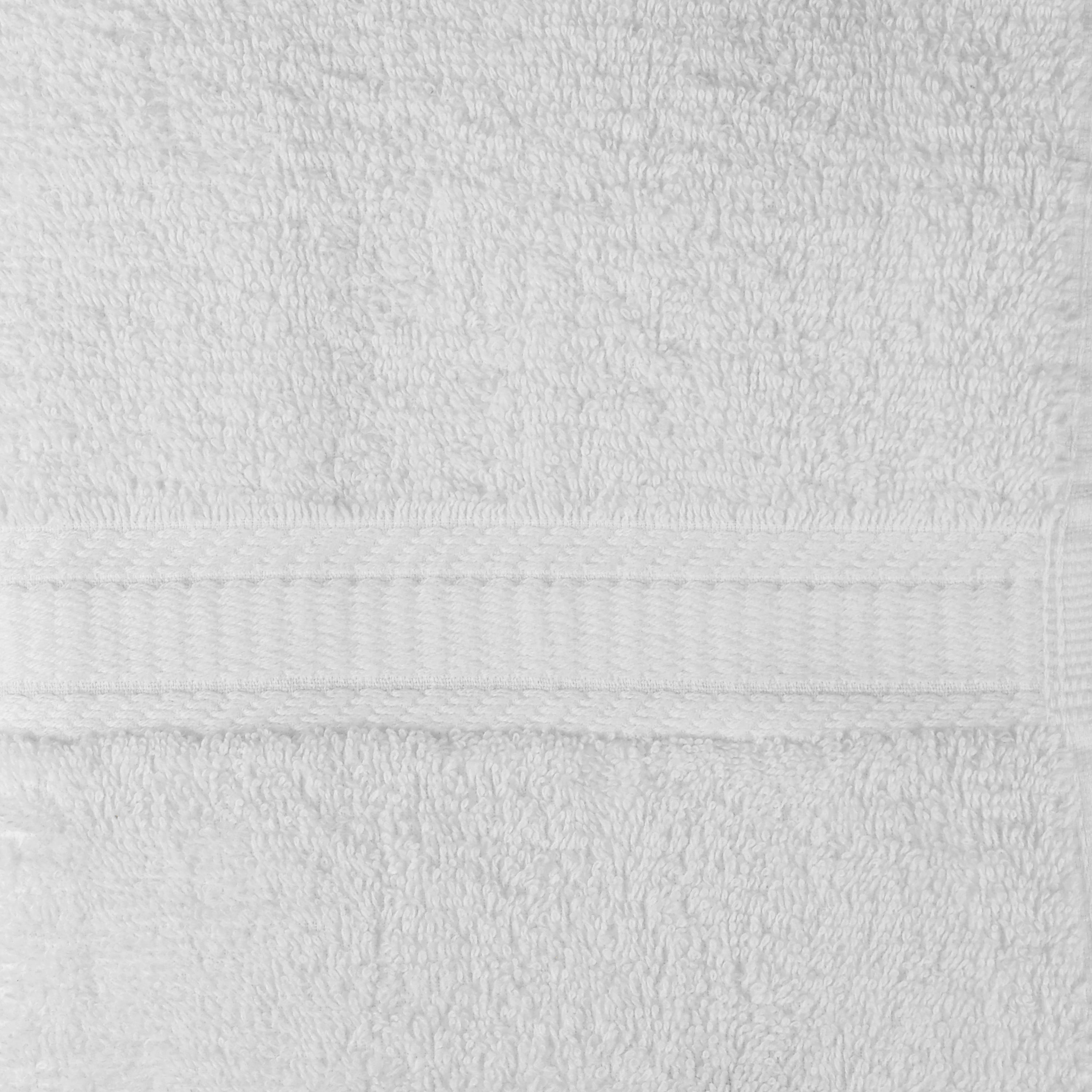 Mainstays Basic Bath Towel, White, 27x52