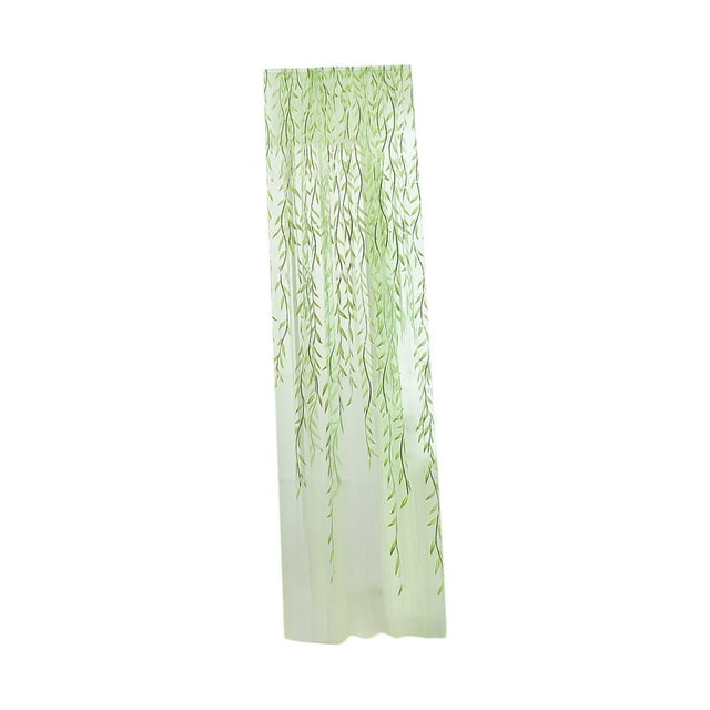 Xingzhi Rideau en Voile Doux Rideaux de Fenêtre pour Chambre 39.37x78.74 Pouces Vert Salon