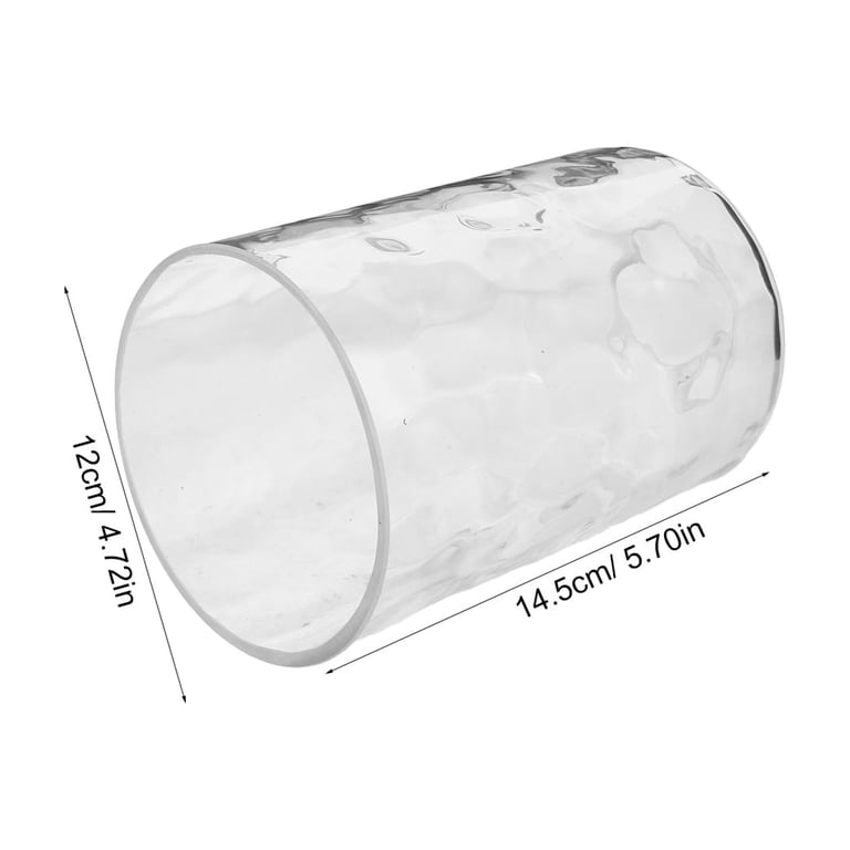 FOMIYES Clear Hammered Glass Lamp Shade with Water Ripple Design for ...