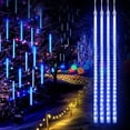 thumbnail image 3 of 1/2/3/4 Set Meteor Shower Rain String Lights Street Fairy Garlands Christmas Tree Decorations for Outdoor New Year Garden Lights, 3 of 5