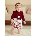 thumbnail image 4 of BemeyourBBs Toddler Baby Girls Sets Sleeveless Dress with Long Sleeve Cardigan, 4 of 9