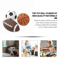 thumbnail image 3 of CIMAXIC 3 Pcs Mini Ballons Basketball Soccer Soccer Rugby pour Enfants, 4.13"X4.13"X4.13 Pouces, 3 of 5