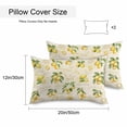 thumbnail image 3 of Waterproof Throw Pillow Covers Set of 2, 20x12 Inch Yellow Lemons Decorative Pillowcases Outdoor Pillow Slip Cushion Covers Set for Couch Tent Summer Botanical Fruit Leaves Country, 3 of 7