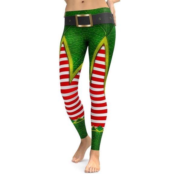 Christmas Elf Leggings Size: XS for Women | FIERCEPULSE