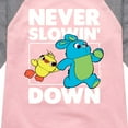 thumbnail image 3 of Toy Story - Never Slowin Down - Toddler And Youth Girls Raglan Graphic T-Shirt, 3 of 5