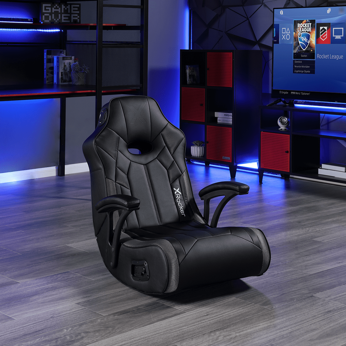 X Rocker Nitro RGB Bluetooth Floor Rocker Gaming Chair with 2 Speakers and one Subwoofer and Vibration Feedback for Teens and Adults Walmart
