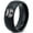 Black Dome Polish Tungsten, variant on Tungsten North American Racoon Coon Band Ring 8mm Men Women Comfort Fit Gray Bevel Edge Brushed Polished
