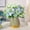 Blue, variant on HCBY Silk Peony & Hydrangea Bouquet, Realistic Artificial Wedding Bridal Bouquet or Home Decor Centerpiece, 5-Branch Faux Flower Arrangement (Purple,7")