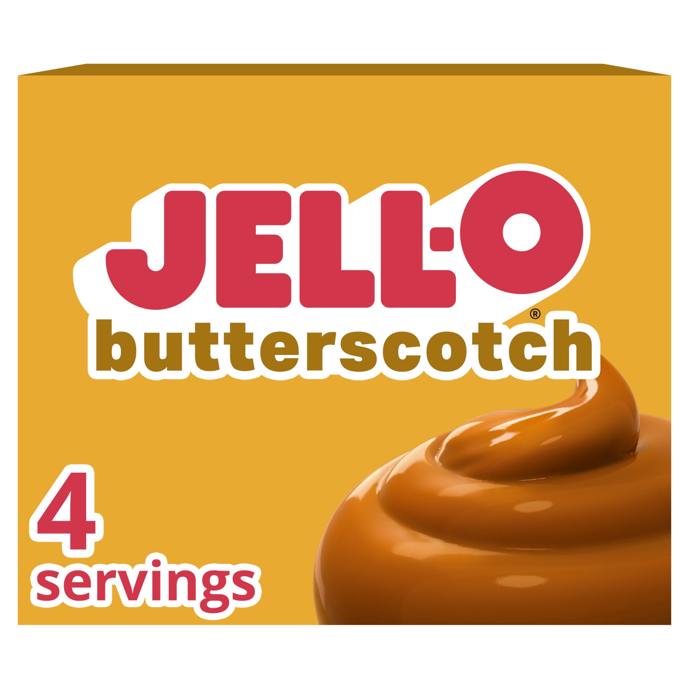 (24 pack) Jell-O Butterscotch Instant Pudding & Pie Filling Mix, 3.4 oz Box