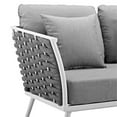 thumbnail image 5 of Afuera Living Aluminum Patio Sofa in White Gray, 5 of 5