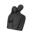 thumbnail image 4 of Escultura de pareja de cerámica, estatua artística de pareja abrazándose, figura para el Día de San Valentín Negro, 4 of 9