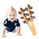 thumbnail image 2 of 2 uds cascabeles de madera cascabeles de mano cascabeles de madera sonajero agitador juguetes bebés niños juguetes musicales de madera, 2 of 5