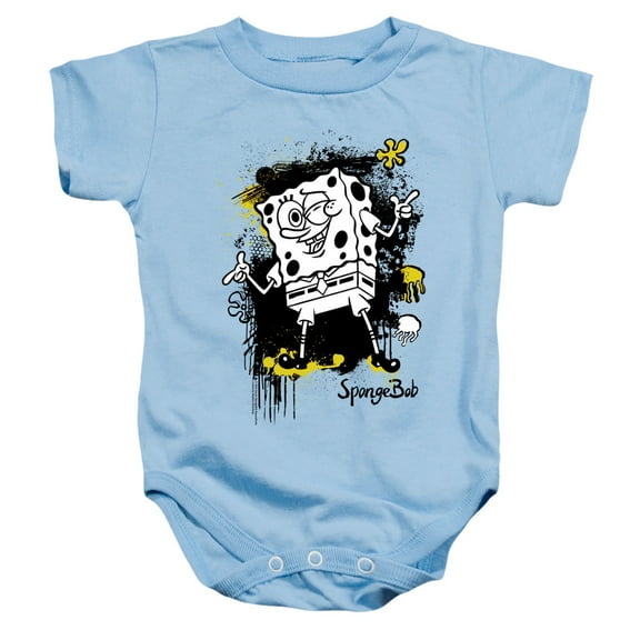 Spongebob Ink Splatter Unisex Infant Snap Suit for Baby