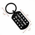 thumbnail image 2 of DEGASKEN I Love You More The End I Win Keychain, Soulmate Gifts for Anniversary, Birthday, Christmas, 2 of 5