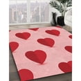 thumbnail image 3 of Ahgly Company Machine Washable Indoor Rectangle Transitional Flamingo Pink Area Rugs, 2' x 5', 3 of 7