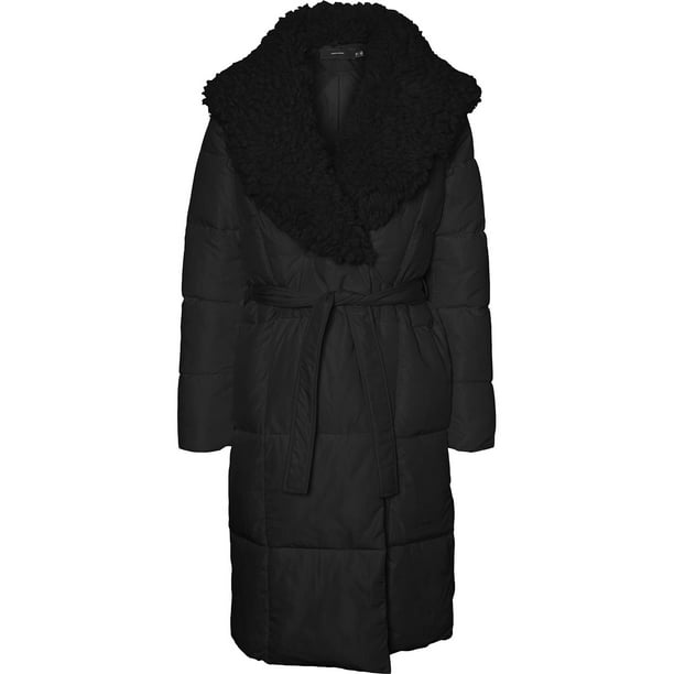 utilsigtet smukke grill Vero Moda Womens Cozy Long Wrap Parka Coat Black XS - Walmart.com
