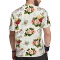 thumbnail image 2 of Wukai Vintage Bike Flower Butterfly Print Men's Short-Sleeved Mesh T-Shirt,Quick-Dry Short Sleeve Workout T-Shirt-3X-Large, 2 of 8