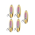 thumbnail image 4 of 5 cucharas de pesca con anzuelos triples, cebos duros para jigging en agua salada. Oro 60g, 4 of 9
