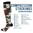 thumbnail image 2 of FORMRS Womens Knee High Socks Casual Long Thick Travel Daily Wear, 2 Pairs, White Lucky Cat, 2 of 6