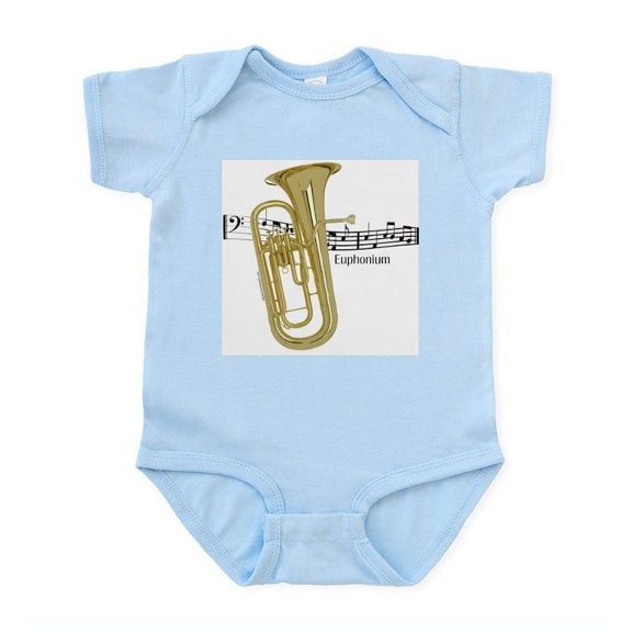CafePress - Euphonium Music Infant Bodysuit - Baby Light Bodysuit, Size Newborn - 24 Months