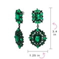 thumbnail image 4 of Bling Jewelry Womens Crystal Art Deco Vintage Gatsby Gemstone Dangle Earrings, 4 of 4
