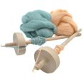 thumbnail image 4 of Drop Spindle Top Whorl Yarn Spin Hand Carved Wooden Tool Gift For Beginners, 4 of 4