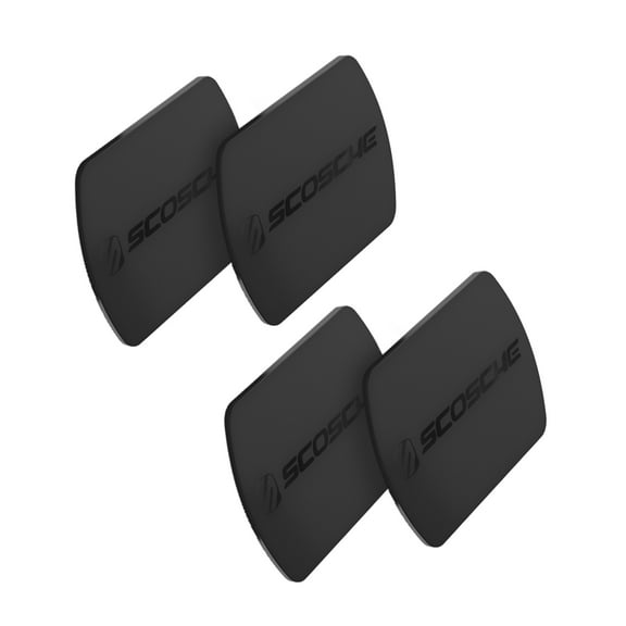 Scosche MPLT54T-4PKBP0 MagicMount Phone Replacement Plate Kit w/ Extra Strength Hold Universal 4 pk Black
