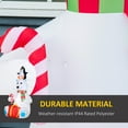 thumbnail image 3 of Household Decor Items Outsunny 7ft Christmas Inflatables Outdoor Decorations Polar Bear with Penguin on Head with Candy Cane and Gift Box, Blow-Up LED Yard Christmas Decor for Lawn Garden Party,Bathr, 3 of 7