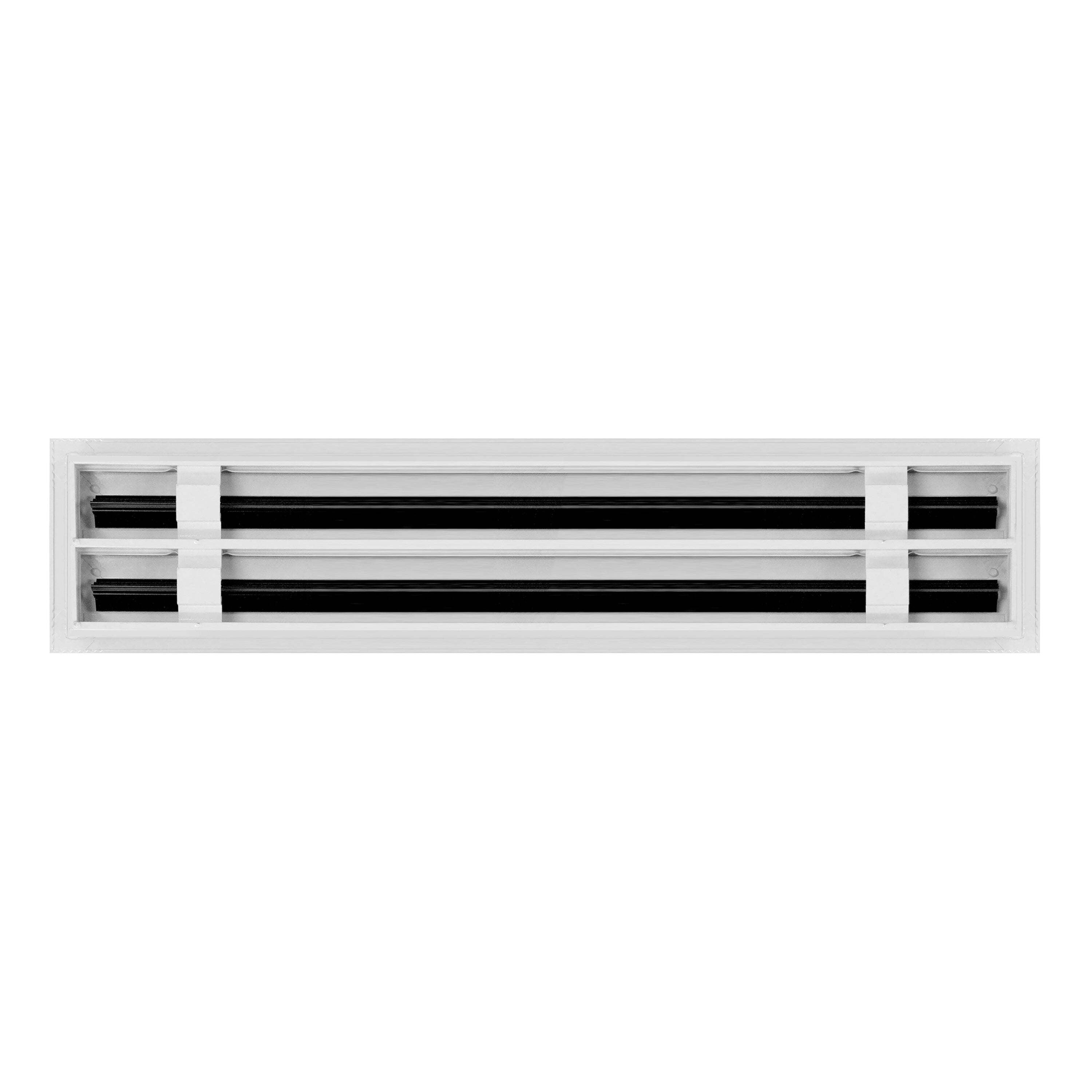 BUILDMART - 18x4 Modern AC Vent Cover - Decorative White Aluminum Air Vent - Standard Linear Slot Diffuser - Heating and Cooling Register Grille for Ceiling, Walls & Floors - Texas Buildmart