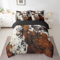thumbnail image 2 of Manfei Cow Print 7-Piece Twin Bedding Sets,Highland Cattle Bedding Comforter Set,Animal Print Breathable Sheet Sets,Lightweight Abstract Room Decor,Reversible, 2 of 7