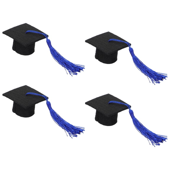 NIAIZEK graduation caps for pets adjustable size graduation design Cloth 4pcs