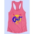 thumbnail image 3 of Bunny Face Off Mind Racerback Tank Women -Image by Shutterstock, Female Medium, 3 of 4