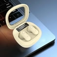 thumbnail image 2 of True Wireless Earbuds, In Ear Bluetooth Headphones with Bluetooth 5.3, Noise Reduction, HiFi Stereo, Low Latency for Music and Calls, Beige, 2 of 6