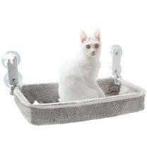 Baoyemes Foldable cat hammock suitable for windows - cordless, embedded machine washable bed, sturdy metal frame - cat window habitat