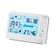 thumbnail image 4 of Reloj despertador digital con estación meteorológica y medidor de temperatura y humedad para mesita de noche. Estilo B Blanco, 4 of 7