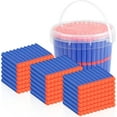 thumbnail image 5 of PrimeCook Shop 300 Darts Fits for Nerf Elite Blasters, Compatible with Disruptor, Strongarm etc. Elite Blasters, with a Target Fits for Nerf Blasters, Blue, 0.4in, 5 of 9