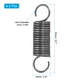 thumbnail image 2 of Uxcell Extension Spring, Wire Diameter Free Length Spring Steel Dual Hook Tension Springs for Lawn Tractor Home Repairs DIY 2*20*80mm, 2 of 6