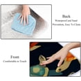 thumbnail image 4 of Turtle Outdoor Canvas Picnic Blanket Waterproof and Foldable Mat with Carry Strap - Large Size for Family and Friends - Durable and Easy to Clean - Blue and White Stripes Design, 4 of 6